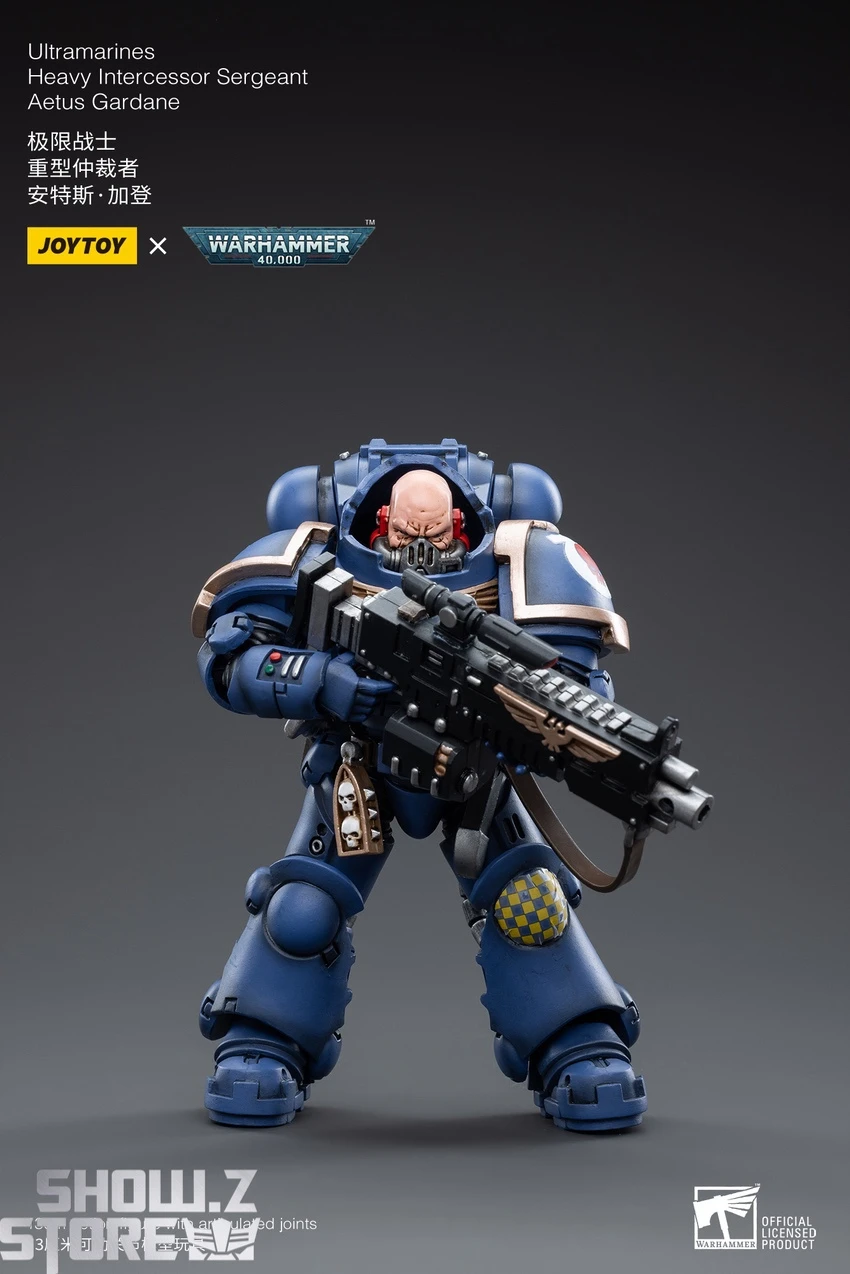 JoyToy Source 1/18 Warhammer 40K Ultramarines Heavy Intercessor Sergeant Aetus Gardane - Image 7