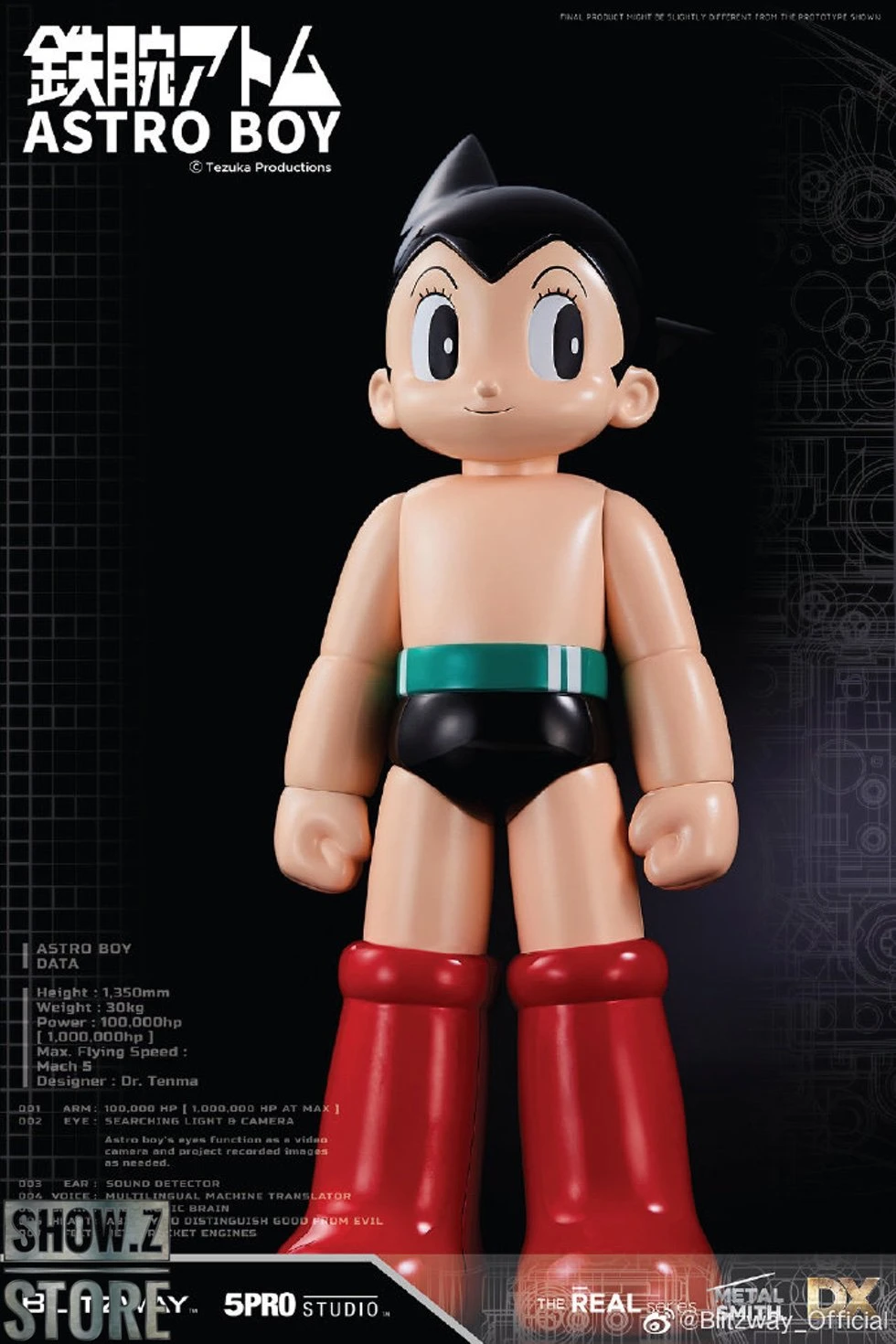 Blitzway BW-NS 50101 Astro Boy Anime Statue Deluxe Version - Image 14